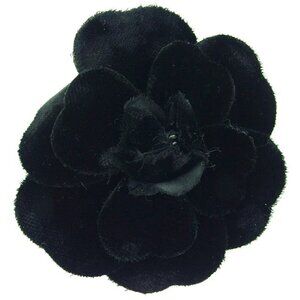 CHANEL Brooch black Women Authentic secondhand